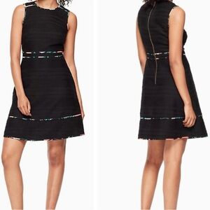 Kate Spade Blossom Trim Tweed Dress